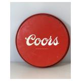 Coors metal tray. Age unknown.