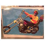 Original 1970 Easy Rider Peter Fonda black light