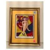 Linda Le Kniff, Debby 1998, Serigraph on woven