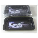 Lot of 8 small trays measuring 9 inches by 6