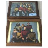 Pair of Star Trek Next Generation cast photos