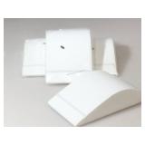 Lot of 4 curved jewelry displays with elastic