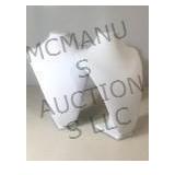 Lot of 2 Two Necklace Display stands. White