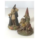 Lot of 2 Tom Clark Gnomes. Grad and The No Evils.