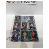 Basketball cards in pages