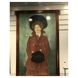L. Kaplan, Portrait of a Russian Lady, framed to