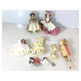 Mixed assortment of dolls, some very vintage.
