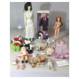 Mixed assortment of dolls and collectibles