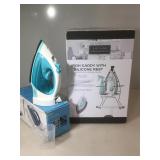 Steam iron and Iron caddy. Open boxes.