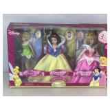 3 Disney Princess porcelain dolls. This