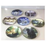 Lot of 7 decorative plates from Franklin Mint a