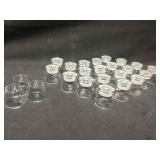 Box of assorted glassware