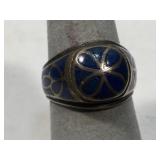 Sterling Silver ring with Lapis Lazuli - size 8