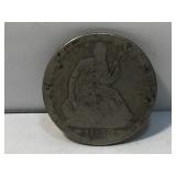 1853 Seated Liberty Half Dollar - Arrows at Date