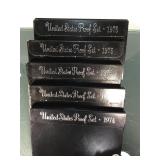 Lot of US Proof sets - 4-1975 and 1-1974
