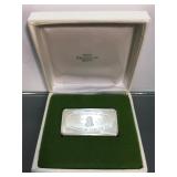 Franklin Mint Sterling Silver 1000 Grains bar -