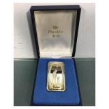 Franklin Mint Sterling Silver 1000 Grains bar -