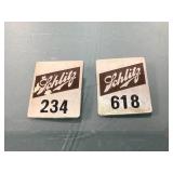 Vintage Schlitz Employee pins