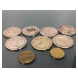 Lot of vintage casino tokens from Las Vegas