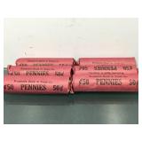 6 rolls of assorted mixed Wheat pennies and
