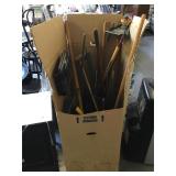 Box full of assorted tools