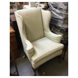 Vintage armchair w/wood carved legs