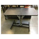 Adjustable height table, approx 24x42 inches,