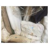 Cart lot of textiles, sheets and more