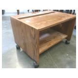 Rolling cart, approx 16x21x14 inches