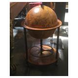 World globe Bar table, approx 22x36 inches