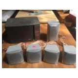 Lot of assorted Small speakers incl. Bose