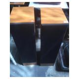 Pair of Paradigm speakers, approx 11x15x43 inches