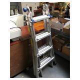 Werner adjustable aluminum ladder