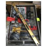 Cart lot of assorted tools and more