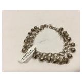 Sterling Silver Bell bracelet - adjustable length