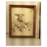 Gene Autry Wheaties  print of photo ad, 11 x 14