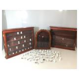 Collectors Thimbles and 3 wall hanging display