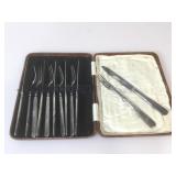 Set of Vintage Plated Flatware in Case. Marked W