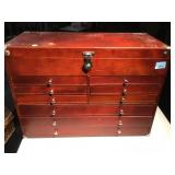 Wood machinists chest , 24 x 17 x 11 inches