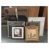 Lot of framed Asian prints and more