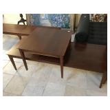 Wooden end table and coffee table, approx