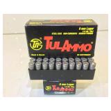 100 Rounds 9mm Ammo - Tulammo 115Gr FMJ - New