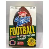 1990 fleer sealed football box
