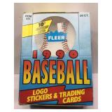1990 fleer baseball sealed box
