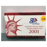 2001 Silver Proof Set