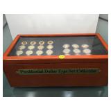 Presidential Dollar Coin Collection in Wood