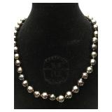 NWT Tahitian Black Pearl Necklace with 14K Gold
