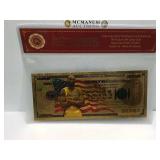 Kobe Bryant gold bank note