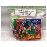 Vintage sealed football cards