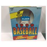 1990 fleer baseball sealed box
